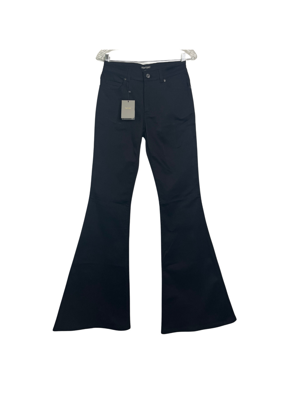 1-2 TOM FORD NWT Women's 100% Cotton Flared Jeans Black Size 27